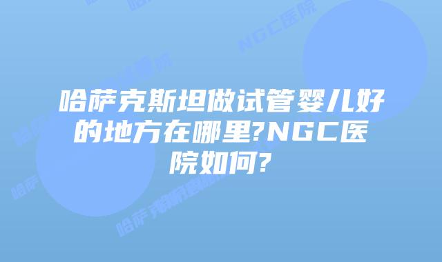 哈萨克斯坦做试管婴儿好的地方在哪里?NGC医院如何?