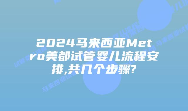 2024马来西亚Metro美都试管婴儿流程安排,共几个步骤?