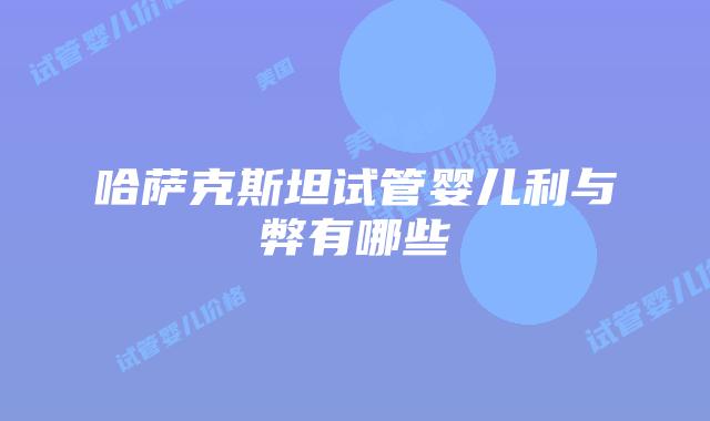 哈萨克斯坦试管婴儿利与弊有哪些