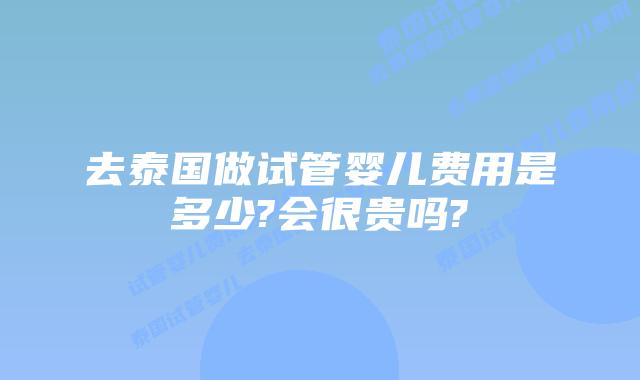 去泰国做试管婴儿费用是多少?会很贵吗?