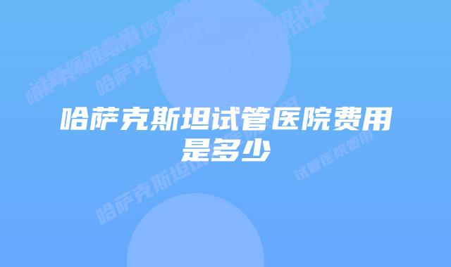 哈萨克斯坦试管医院费用是多少
