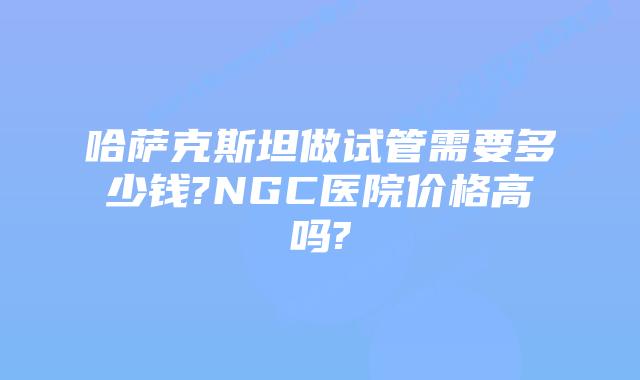 哈萨克斯坦做试管需要多少钱?NGC医院价格高吗?