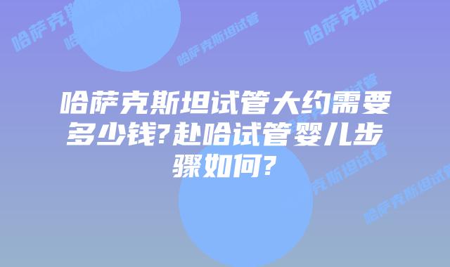 哈萨克斯坦试管大约需要多少钱?赴哈试管婴儿步骤如何?