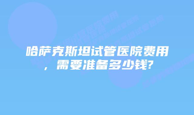 哈萨克斯坦试管医院费用，需要准备多少钱?