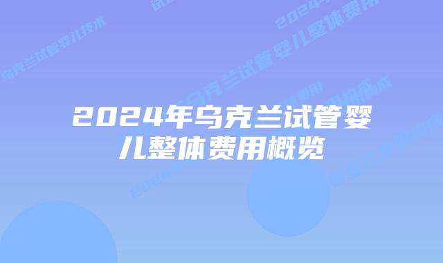 2024年乌克兰试管婴儿整体费用概览