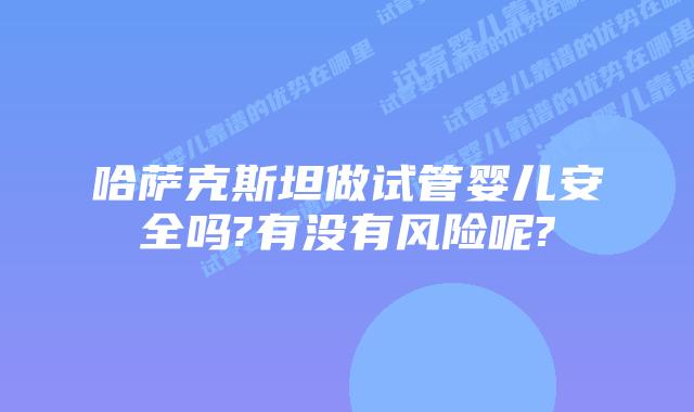 哈萨克斯坦做试管婴儿安全吗?有没有风险呢?