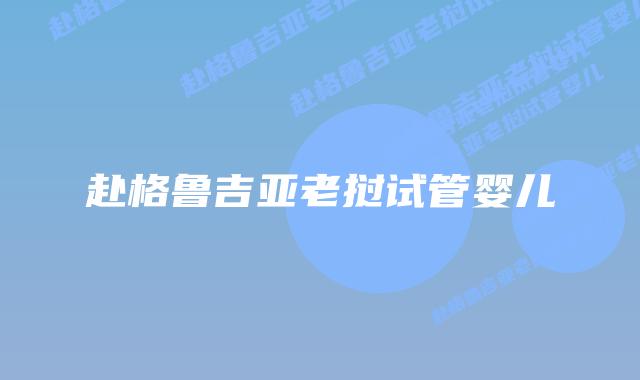 赴格鲁吉亚老挝试管婴儿