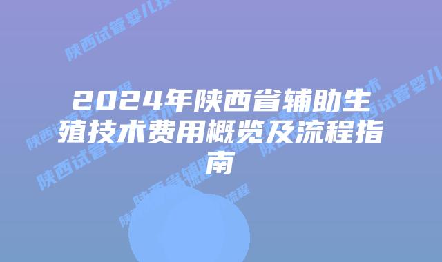 2024年陕西省辅助生殖技术费用概览及流程指南