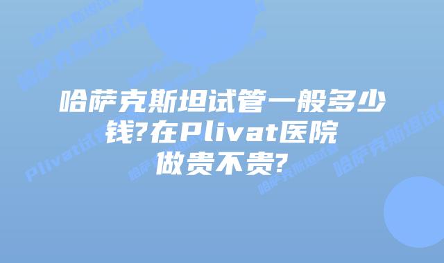 哈萨克斯坦试管一般多少钱?在Plivat医院做贵不贵?