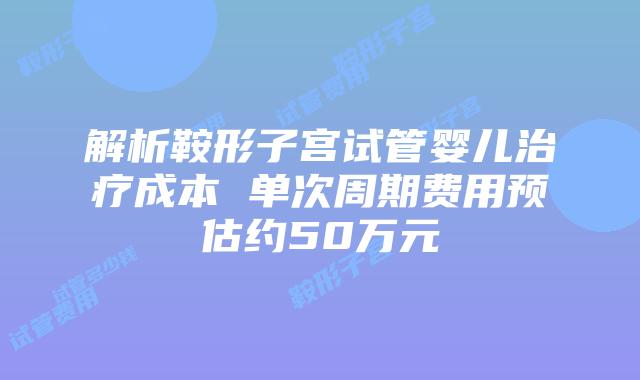 解析鞍形子宫试管婴儿治疗成本 单次周期费用预估约50万元
