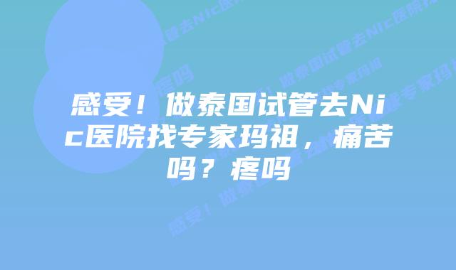 感受！做泰国试管去Nic医院找专家玛祖，痛苦吗？疼吗
