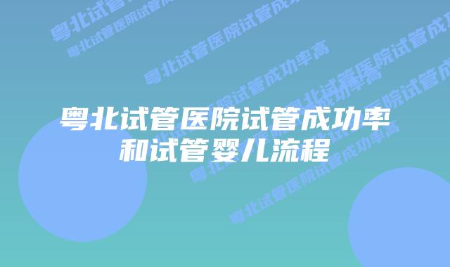 粤北试管医院试管成功率和试管婴儿流程