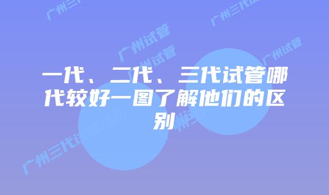 一代、二代、三代试管哪代较好一图了解他们的区别