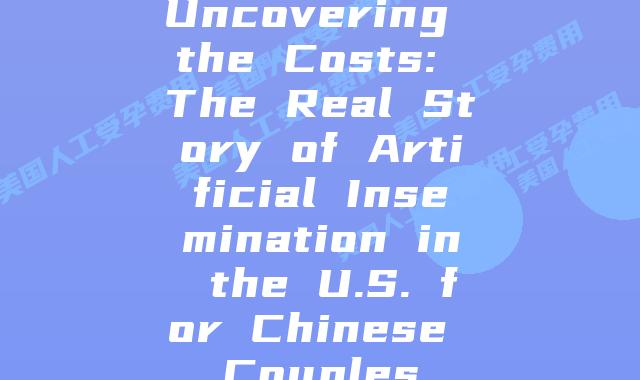 Uncovering the Costs: The Real Story of Artificial Insemination in the U.S. for Chinese Couples