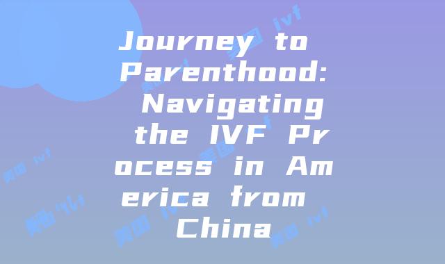 Journey to Parenthood: Navigating the IVF Process in America from China