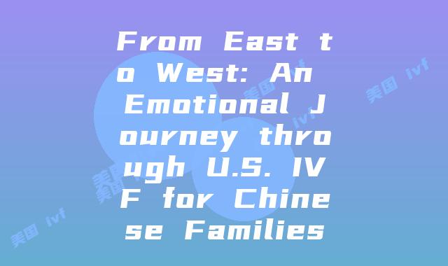 From East to West: An Emotional Journey through U.S. IVF for Chinese Families