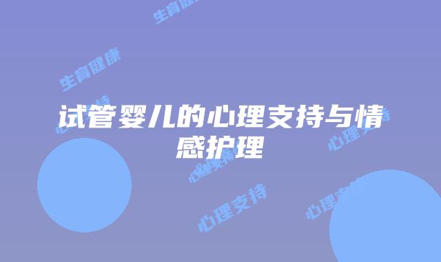 试管婴儿的心理支持与情感护理