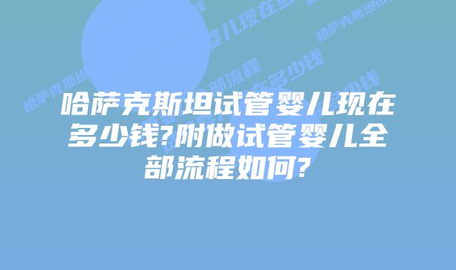 哈萨克斯坦试管婴儿现在多少钱?附做试管婴儿全部流程如何?