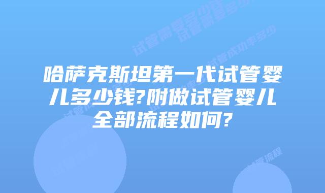 哈萨克斯坦第一代试管婴儿多少钱?附做试管婴儿全部流程如何?