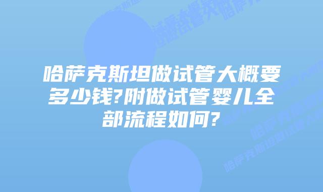 哈萨克斯坦做试管大概要多少钱?附做试管婴儿全部流程如何?