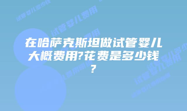 在哈萨克斯坦做试管婴儿大概费用?花费是多少钱?
