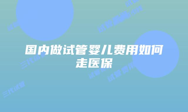 国内做试管婴儿费用如何走医保